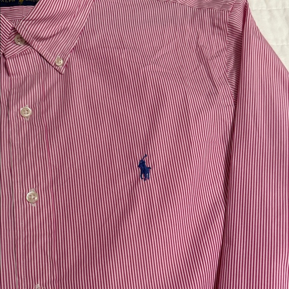 Ralph Lauren Pink Striped Casual Shirt - Picture 3 of 6